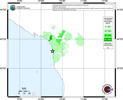Mappa territorio comunale con almeno 3 questionari