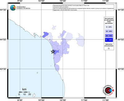 Mappa territorio comunale con almeno 3 questionari