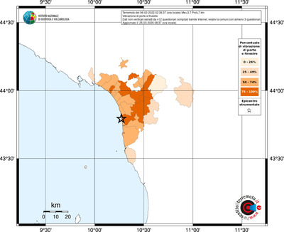 Mappa territorio comunale con almeno 3 questionari