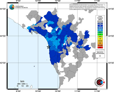 Mappa EMS - territori comuni