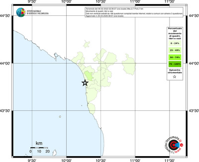 Mappa territorio comunale con almeno 3 questionari