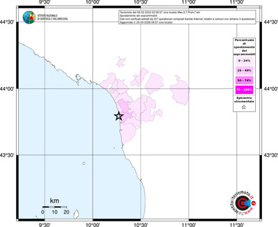 Mappa territorio comunale con almeno 3 questionari