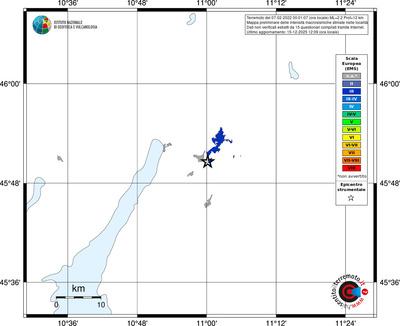 Mappa EMS - territori località