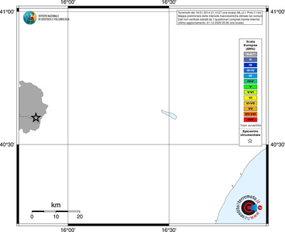 Mappa EMS - territori comuni