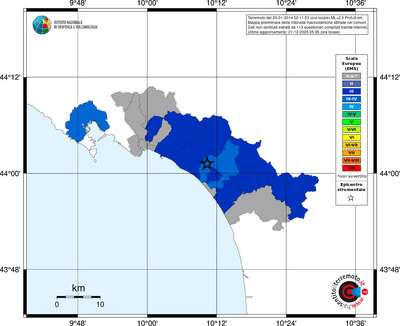 Mappa EMS - territori comuni
