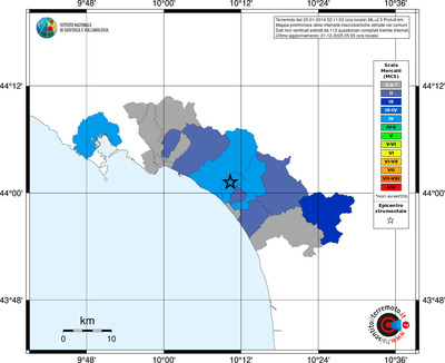Mappa MCS - territori comuni