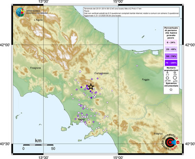 Mappa comuni con almeno 3 questionari