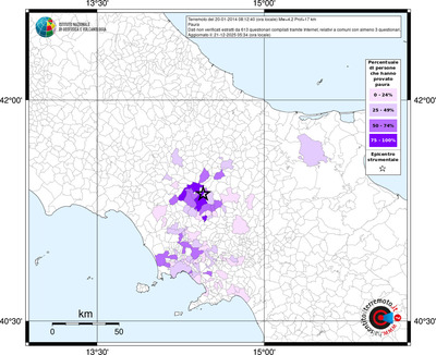 Mappa territorio comunale con almeno 3 questionari
