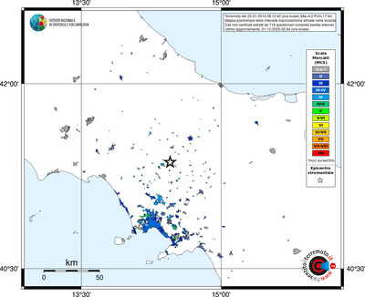 Mappa MCS - territori località