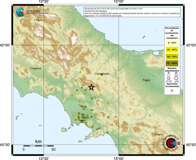 Mappa comuni con almeno 3 questionari