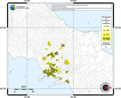 Mappa territorio comunale con almeno 3 questionari