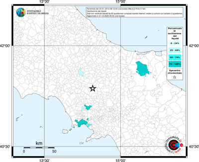 Mappa territorio comunale con almeno 3 questionari