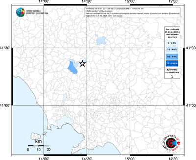 Mappa territorio comunale con almeno 3 questionari