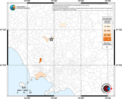 Mappa territorio comunale con almeno 3 questionari
