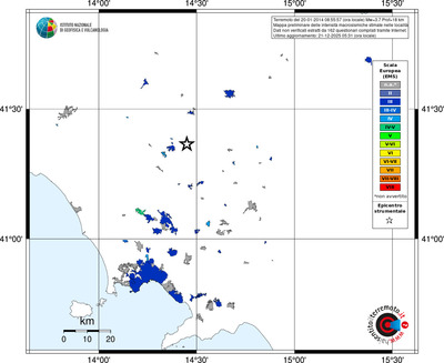 Mappa EMS - territori località
