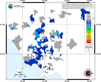 Mappa EMS - territori comuni