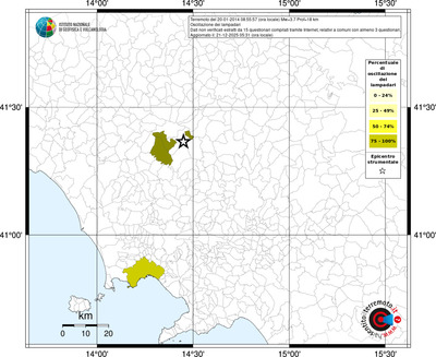 Mappa territorio comunale con almeno 3 questionari