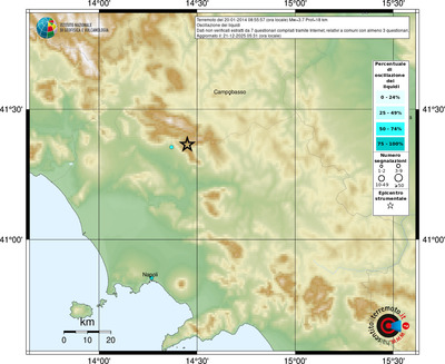 Mappa comuni con almeno 3 questionari