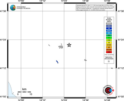 Mappa EMS - territori località