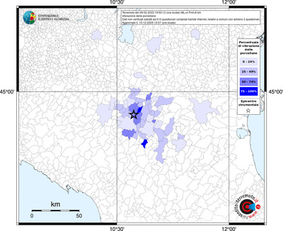 Mappa territorio comunale con almeno 3 questionari