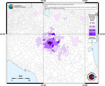 Mappa territorio comunale con almeno 3 questionari