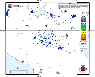 Mappa EMS - territori località