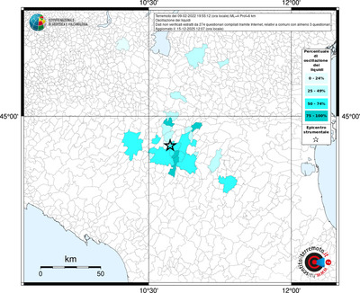 Mappa territorio comunale con almeno 3 questionari