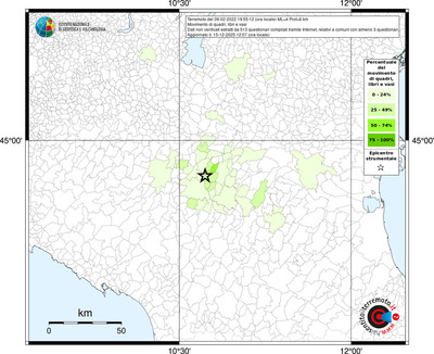Mappa territorio comunale con almeno 3 questionari
