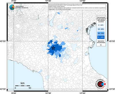 Mappa territorio comunale con almeno 3 questionari