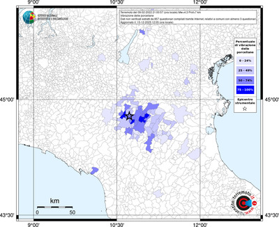 Mappa territorio comunale con almeno 3 questionari