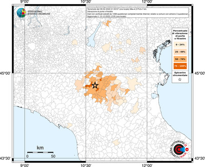 Mappa territorio comunale con almeno 3 questionari