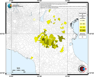 Mappa territorio comunale con almeno 3 questionari