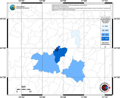 Mappa territorio comunale con almeno 3 questionari