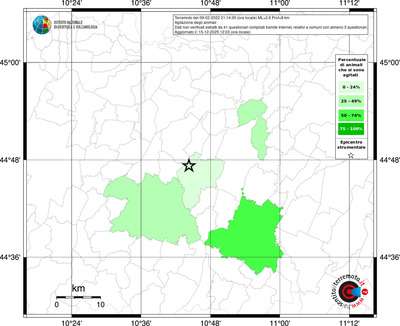 Mappa territorio comunale con almeno 3 questionari