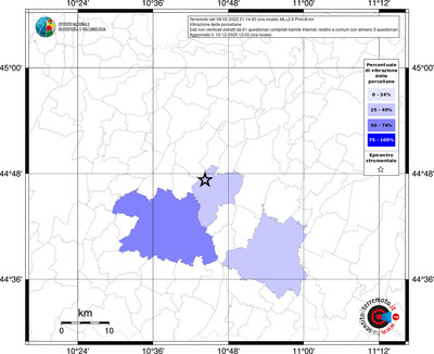 Mappa territorio comunale con almeno 3 questionari