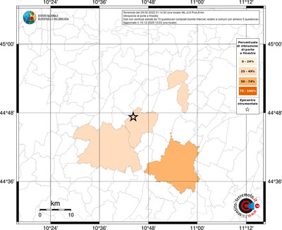 Mappa territorio comunale con almeno 3 questionari