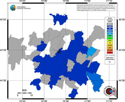 Mappa EMS - territori comuni