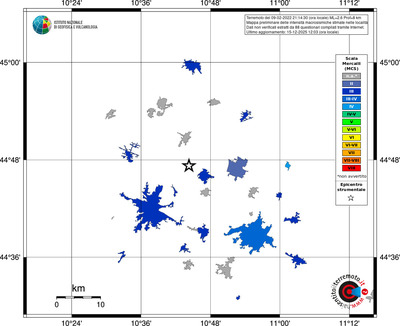 Mappa MCS - territori località
