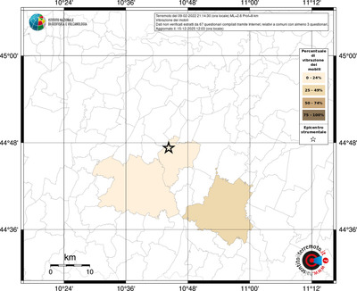 Mappa territorio comunale con almeno 3 questionari