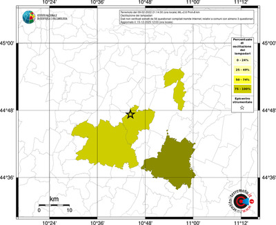 Mappa territorio comunale con almeno 3 questionari