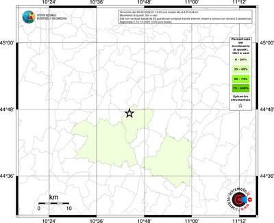 Mappa territorio comunale con almeno 3 questionari
