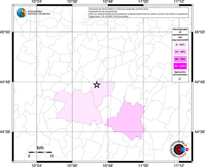 Mappa territorio comunale con almeno 3 questionari