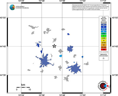 Mappa MCS - territori località