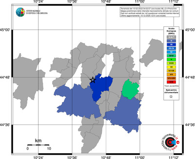 Mappa EMS - territori comuni