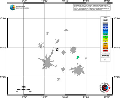 Mappa MCS - territori località