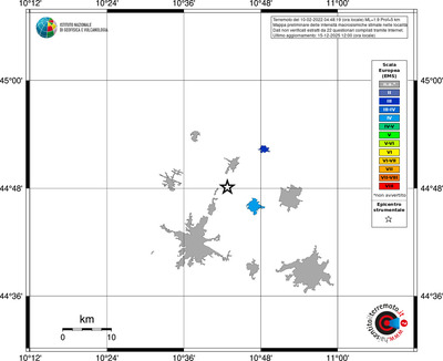Mappa EMS - territori località