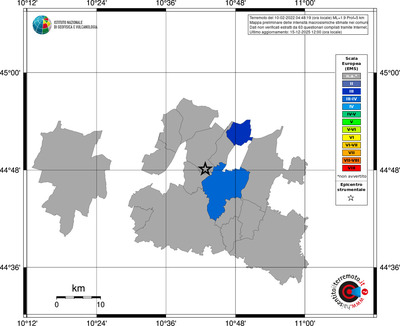 Mappa EMS - territori comuni