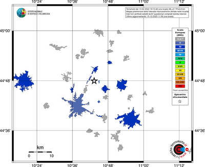 Mappa EMS - territori località