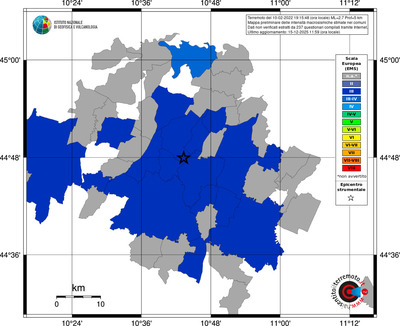 Mappa EMS - territori comuni