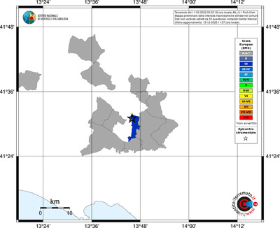Mappa EMS - territori comuni